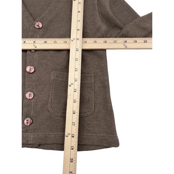 Vintage Bizzit Collection 2 Pc Cardigan & Sleeveless Dress Waffle Knit Women's M - Picture 4 of 8